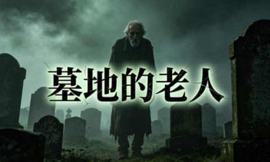 墓地的老人